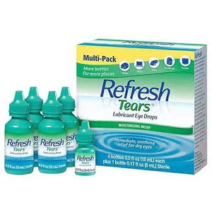 美国直邮Refresh Tears 人造眼泪 润泽滴眼液人工泪液4瓶+1瓶