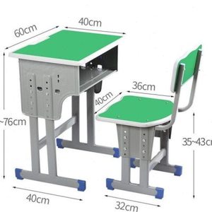 学校家用学习凳子辅导班全塑课桌椅中学生双人书桌加厚耐用补习班