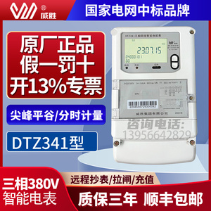 长沙威盛DTZ341三相四线智能电表峰谷多功能DSZ331高压威胜电表