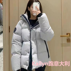 CANADA GOOSE/加拿大鹅 冬季Junction黑色袖标logo羽绒服女外套男