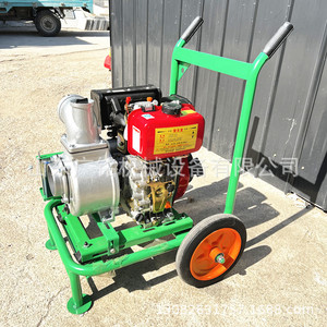 手拉启动高扬程自吸泵 双叶轮消防水泵 柴油压井抽水泵