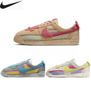 Nike耐克男鞋Cortez UnionLA联名棕粉色复古阿甘女鞋跑步鞋DR1413