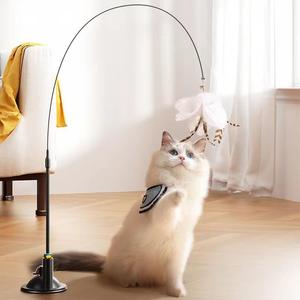 IK⁠E⁠A宜家猫咪玩具逗猫棒自嗨解闷神器带吸盘长杆宠物猫咪玩的