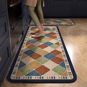 厨房地垫地毯垫专用脚垫硅藻泥红腾可擦免洗吸水厨房防滑防油地垫