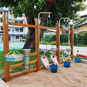 幼儿园户外沙池坑大型小区景区木质玩沙设备儿童过家家沙漏池玩具