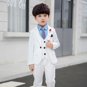 秋季新款儿童西装韩版帅气男童外套演出西服套装花童礼服一件代发
