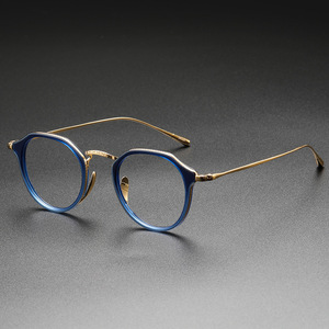钛架眼镜框 万年龟吴彦祖同款1113近视不规则复古 纯钛眼镜