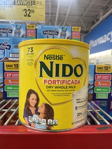 美国直邮Nestle Nido雀巢营养全脂高钙奶粉儿童成人全年龄段2200g