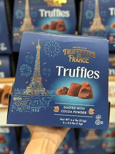 美国直邮 Truffettes法国进口乔慕黑松露巧克力大自然原味送礼2kg