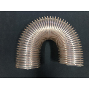 PU聚氨酯风管镀铜钢丝软管工业木工雕刻机弹簧管透明吸尘管伸缩管
