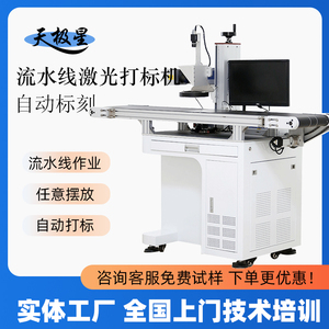 天极星视觉激光打标机自动化识别流水线ccd打码刻字检测卡喷码机