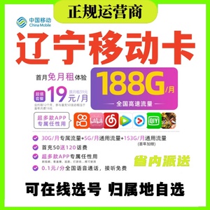 辽宁抚顺本溪阜新辽阳盘锦4G手机号码卡大王卡电话卡上网流量卡