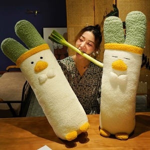 日本代购创意葱鸭君毛绒抱枕大葱鸭子公仔睡觉玩偶娃娃生日礼物