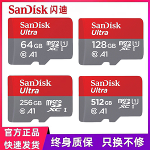 闪迪内存卡128g行车记录仪sd卡64gb监控摄像头高速512GB TF存储卡