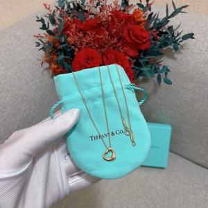 二手闲置Tiffany & Co.蒂芙尼18K玫瑰金Open Heart项链 配盒