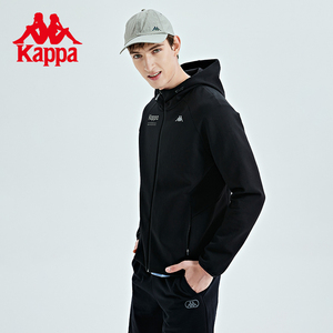 Kappa卡帕开身帽衫2023新款男春运动卫衣休闲外套针织开衫上衣
