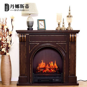 丹娜斯蒂美式客厅壁炉装饰柜复古壁炉架电子壁炉仿真火焰取暖器家