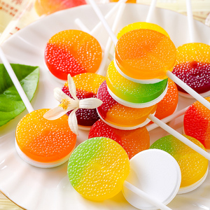 棒棒糖奖励学生励志语录彩虹大棒棒糖六一儿童水果味糖果酸甜零食