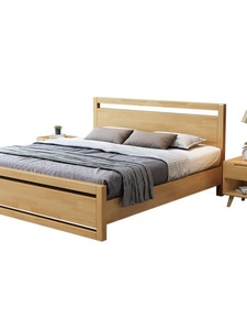 品实木床现代简约 18米双人床主卧室12米单人床15米北欧高箱储促