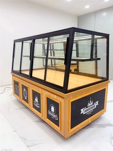移门玻璃柜糕点柜面包柜展示柜中岛柜玻璃展示柜商用货架铁架