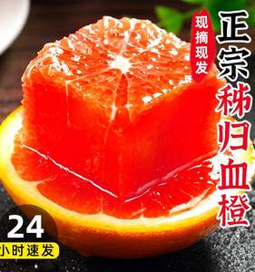 江西赣南血橙橙子新鲜水果当季整箱5斤正宗大果赣州红甜橙10果冻9
