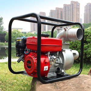 小型公园喷灌抽水泵 2寸高扬程汽油机抽水泵 家用自动防汛抽水机