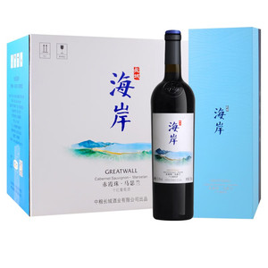 中粮长城海岸赤霞珠.马瑟兰干红葡萄酒 750ml*6瓶高端红酒 商超同