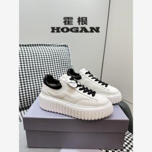 HOGAN霍根小白鞋H-STRIPES饼干鞋松糕厚底鞋飞艇鞋男女运动休闲鞋