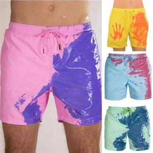 Beach quick-drying water color changing shorts沙滩遇水变色裤