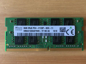 Lenovo/联想ThinkPad 黑将S5 黑侠E570 8G DDR4 2133笔记本内存条