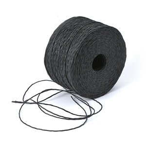 1mm2毫米红色黑色牛皮纸绳环保fsc包装编织纸绳厂家纸藤吊牌专用