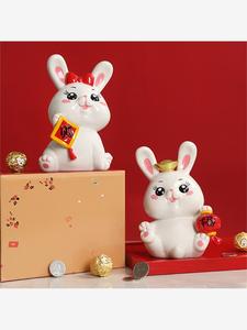 创意新款可爱小兔子存钱罐可存可取兔兔少女心房间装饰品礼物