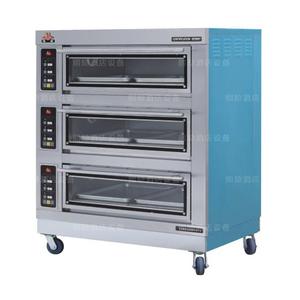 恒联烘焙房商用厨房设备三层六盘电烤箱大容量烤披萨鱼肉排骨设备