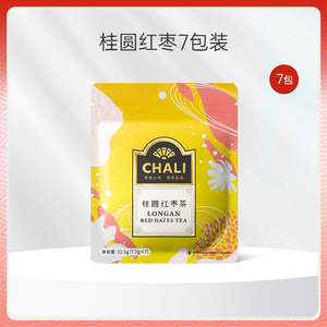 【99元任选6包】CHALI桂圆红枣花草茶便携装7包茶里公司出品茶包
