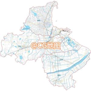 江苏 连云港市 矢量地图电子版shp/mpk/ai/pdf gis地图包png位图