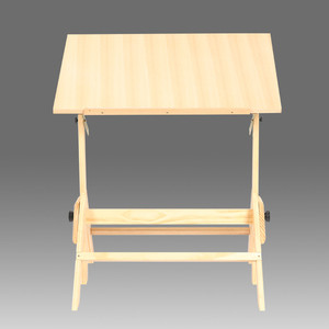 实木木制可调节升降绘画桌画板原木绘图桌大号工作台画凳画架画案