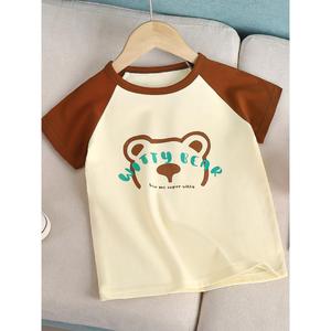巴拉巴柆清货儿童短袖T恤纯棉夏季新款单上衣宝宝单件韩版男童t恤