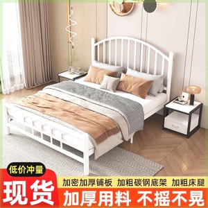 铁艺床单人床意式儿童床简约现代出租屋床欧式加粗加厚钢管单人床