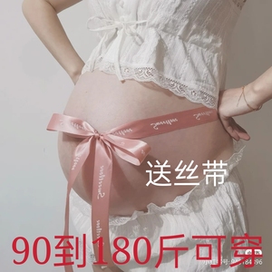 孕妇摄影服装新款照蕾丝裙吊带大码拍照影楼大肚妈咪照