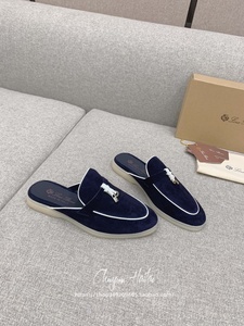 海外代购Loro Piana/诺悠翩雅女鞋 新款一脚蹬简约时尚包头半拖鞋