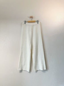 北京现货白色针织褶皱长裤S码长度85cm不退换