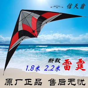 新疆西藏包邮信天翁新款雷霆双线运动微风特技三角风筝1.8/2.2米
