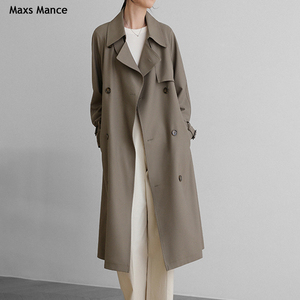 Maxsmance法国国际轻奢风衣外套小个子收腰通勤休闲高级感中长款