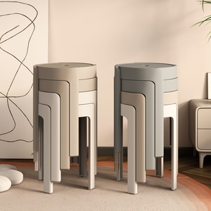 I⁠K⁠E⁠A-宜家塑料凳子加厚家用椅子可叠放圆凳现代简约餐桌高