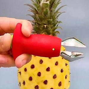 创意厨房小工具蔬菜水果取蒂去核器菠萝去眼神器草莓去蒂器