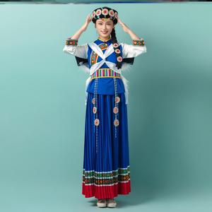 芹芹少数民族纳西族服装女披星戴月传统民族特色服饰云南旅游摄影