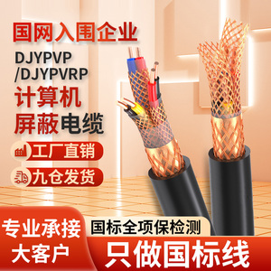 国标纯铜芯DJYPVP计算机屏蔽电缆线控制线缆DJYPVRP软信号屏蔽线