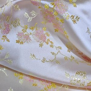 新款丝绸布料苗族布料杭州丝绸手工制作婚庆民族服装面料小花