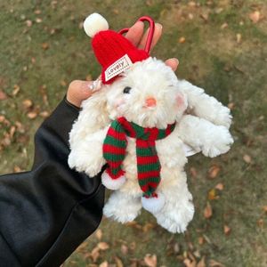 可爱垂耳兔毛绒yummy兔子玩具圣诞玩偶公仔钥匙扣包挂饰闺蜜礼物