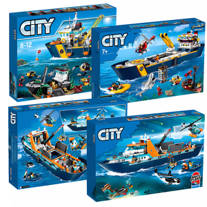 乐高60368极地巨轮船探险海洋城市系列儿童拼装玩具10岁积木模型